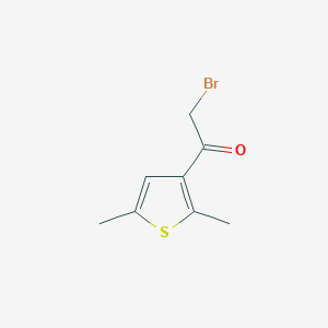 molecular formula C8H9BrOS B3021719 Ethanone, 2-bromo-1-(2,5-dimethyl-3-thienyl)- CAS No. 122654-17-5