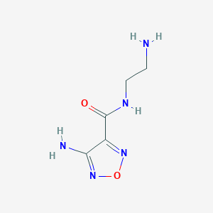 molecular formula C5H9N5O2 B3021741 4-氨基-N-(2-氨基乙基)-1,2,5-恶二唑-3-甲酰胺 CAS No. 1228070-89-0