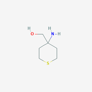 B3021744 (4-Amino-4-tetrahydrothiopyranyl)methanol CAS No. 898796-23-1