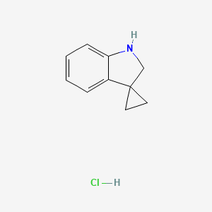 molecular formula C10H12ClN B3021757 Spiro[cyclopropane-1,3'-indoline] hydrochloride CAS No. 1788041-56-4