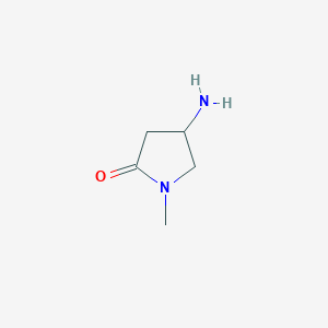 molecular formula C5H10N2O B3021762 4-Amino-1-methylpyrrolidin-2-one CAS No. 933744-16-2