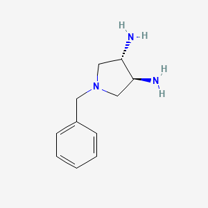 molecular formula C11H17N3 B3021798 (3S,4S)-1-Benzylpyrrolidine-3,4-diamine CAS No. 246149-02-0