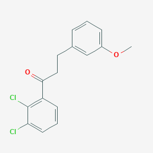 B3021850 2',3'-Dichloro-3-(3-methoxyphenyl)propiophenone CAS No. 898775-13-8