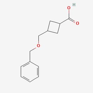 molecular formula C13H16O3 B3021947 3-((Benzyloxy)methyl)cyclobutanecarboxylic acid CAS No. 1363381-57-0