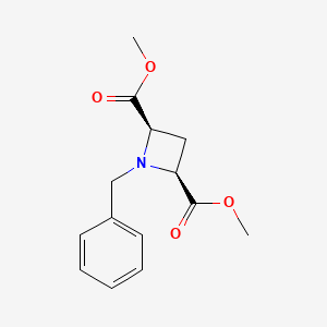 molecular formula C14H17NO4 B3021950 cis-1-Benzyl-azetidine-2,4-dicarboxylic acid dimethyl ester CAS No. 121049-90-9