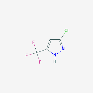B3021963 5-chloro-3-(trifluoromethyl)-1H-pyrazole CAS No. 131797-35-8