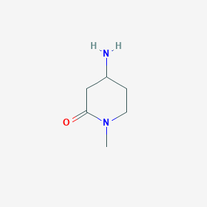 molecular formula C6H12N2O B3021979 4-Amino-1-methylpiperidin-2-one CAS No. 90673-40-8