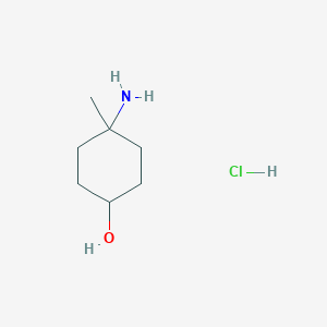 molecular formula C7H16ClNO B3021990 trans-4-Amino-4-methylcyclohexanol hydrochloride CAS No. 1447955-52-3