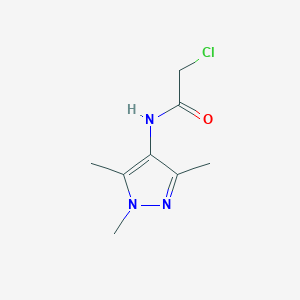 molecular formula C8H12ClN3O B3021994 2-Chloro-n-(1,3,5-trimethyl-1h-pyrazol-4-yl)acetamide CAS No. 92764-65-3