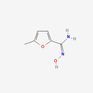 molecular formula C6H8N2O2 B3022030 N'-hydroxy-5-methylfuran-2-carboximidamide CAS No. 721450-68-6