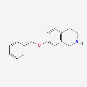 molecular formula C16H17NO B3022047 7-(Benzyloxy)-1,2,3,4-tetrahydroisoquinoline CAS No. 152035-13-7