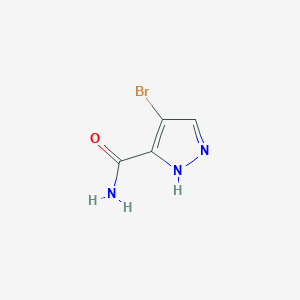 molecular formula C4H4BrN3O B3022053 4-Bromo-1H-pyrazole-3-carboxamide CAS No. 1146951-57-6