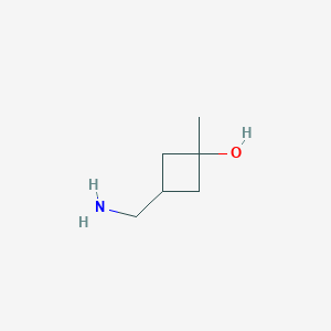 molecular formula C6H13NO B3022058 trans-3-Hydroxy-3-methylcyclobutane-1-methamine CAS No. 1438241-25-8