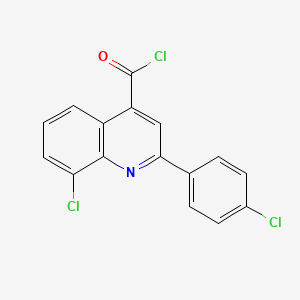 8-Chloro-2-(4-chlorophenyl)quinoline-4-carbonyl chloride