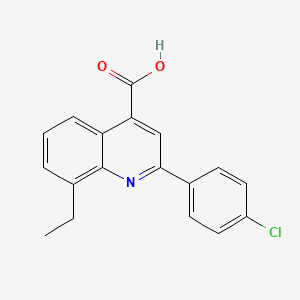 2-(4-Chlorophenyl)-8-ethylquinoline-4-carboxylic acid