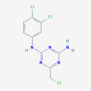 6-(chloromethyl)-N-(3,4-dichlorophenyl)-1,3,5-triazine-2,4-diamine