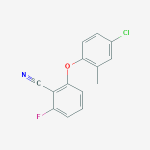 2-(4-Chloro-2-methylphenoxy)-6-fluorobenzenecarbonitrile