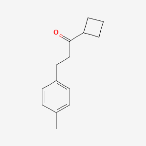 molecular formula C14H18O B3022093 Cyclobutyl 2-(4-methylphenyl)ethyl ketone CAS No. 898769-52-3