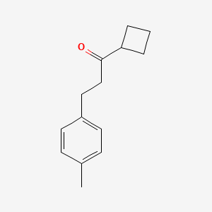 B3022093 Cyclobutyl 2-(4-methylphenyl)ethyl ketone CAS No. 898769-52-3