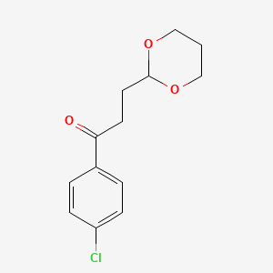 4'-Chloro-3-(1,3-dioxan-2-YL)propiophenone