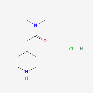 molecular formula C9H19ClN2O B3022114 N,N-dimethyl-2-(piperidin-4-yl)acetamide hydrochloride CAS No. 1443980-79-7