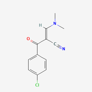 molecular formula C12H11ClN2O B3022119 2-(4-Chlorobenzoyl)-3-(dimethylamino)acrylonitrile CAS No. 52200-16-5