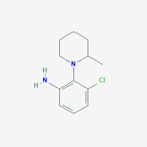 molecular formula C12H17ClN2 B3022123 3-Chloro-2-(2-methylpiperidin-1-yl)aniline CAS No. 926215-13-6