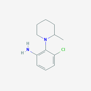 3-Chloro-2-(2-methyl-1-piperidinyl)aniline