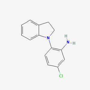 molecular formula C14H13ClN2 B3022126 5-Chloro-2-(indolin-1-yl)aniline CAS No. 937606-11-6