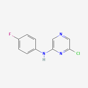 6-Chloro-N-(4-fluorophenyl)-2-pyrazinamine