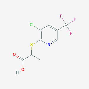 2-(3-Chloro-5-(trifluoromethyl)pyridin-2-ylsulfanyl)propionic acid