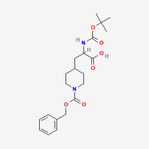 3-(1-((Benzyloxy)carbonyl)piperidin-4-YL)-2-((tert-butoxycarbonyl)amino)propanoic acid