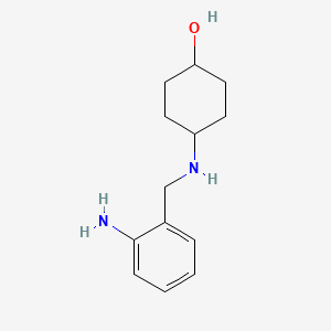 molecular formula C13H20N2O B3022144 4-((2-Aminobenzyl)amino)cyclohexan-1-ol CAS No. 46727-91-7