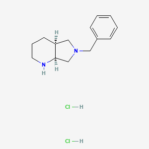 molecular formula C14H22Cl2N2 B3022156 (s,s)-6-Benzyl-octahydro-pyrrolo[3,4-b]pyridine dihydrochloride CAS No. 1059609-67-4