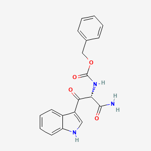 molecular formula C19H17N3O4 B3022157 (L)-N-Benzyloxycarbonyl-|A-oxo-tryptophaneamide CAS No. 1217681-10-1