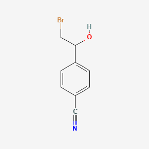 molecular formula C9H8BrNO B3022160 4-(2-Bromo-1-hydroxyethyl)benzonitrile CAS No. 85554-13-8