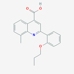 8-Methyl-2-(2-propoxyphenyl)quinoline-4-carboxylic acid