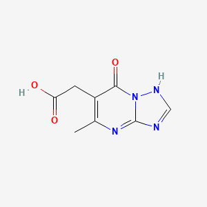 molecular formula C8H8N4O3 B3022182 2-(5-methyl-7-oxo-4,7-dihydro-[1,2,4]triazolo[1,5-a]pyrimidin-6-yl)acetic acid CAS No. 842972-62-7