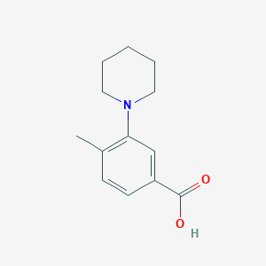 molecular formula C13H17NO2 B3022183 4-Methyl-3-piperidin-1-yl-benzoic acid CAS No. 886501-34-4