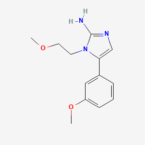 molecular formula C13H17N3O2 B3022204 1-(2-methoxyethyl)-5-(3-methoxyphenyl)-1H-imidazol-2-amine CAS No. 1083274-12-7