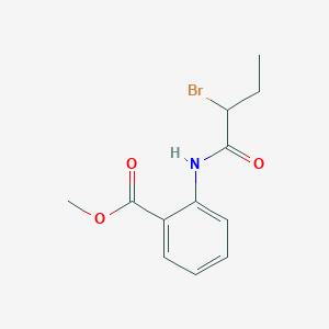 molecular formula C12H14BrNO3 B3022205 Methyl 2-[(2-bromobutanoyl)amino]benzoate CAS No. 1119450-22-4