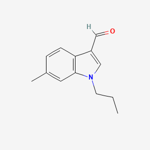 molecular formula C13H15NO B3022208 6-methyl-1-propyl-1H-indole-3-carbaldehyde CAS No. 1134334-38-5