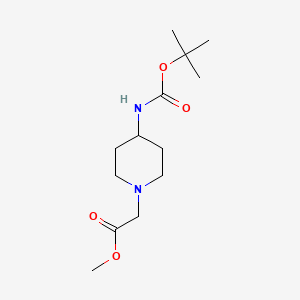 molecular formula C13H24N2O4 B3022212 Methyl {4-[(tert-butoxycarbonyl)amino]piperidin-1-yl}acetate CAS No. 179688-99-4