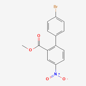 molecular formula C14H10BrNO4 B3022239 Methyl 4'-bromo-4-nitro[1,1'-biphenyl]-2-carboxylate CAS No. 886361-85-9