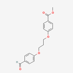 molecular formula C18H18O5 B3022244 Methyl 4-(3-(4-formylphenoxy)propoxy)benzoate CAS No. 937602-00-1