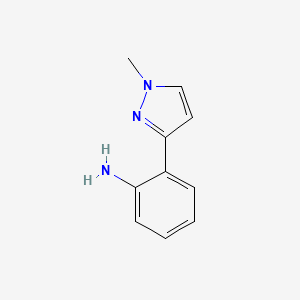 molecular formula C10H11N3 B3022253 2-(1-Methyl-1H-pyrazol-3-yl)aniline CAS No. 87488-80-0