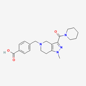 4-{[1-methyl-3-(piperidin-1-ylcarbonyl)-1,4,6,7-tetrahydro-5H-pyrazolo[4,3-c]pyridin-5-yl]methyl}benzoic acid