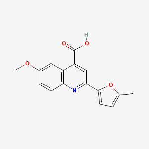 6-Methoxy-2-(5-methylfuran-2-yl)quinoline-4-carboxylic acid