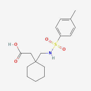 2-[1-[[(4-methylphenyl)sulfonylamino]methyl]cyclohexyl]acetic Acid