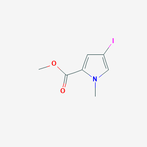 molecular formula C7H8INO2 B3022265 methyl 4-iodo-1-methyl-1H-pyrrole-2-carboxylate CAS No. 40740-42-9